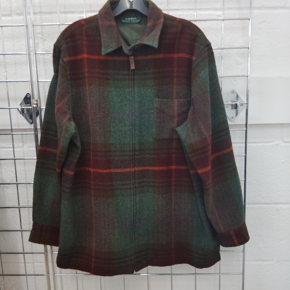 Lauren Ralph Lauren Front Zip Wool Jacket Size M - Picture 14 of 14